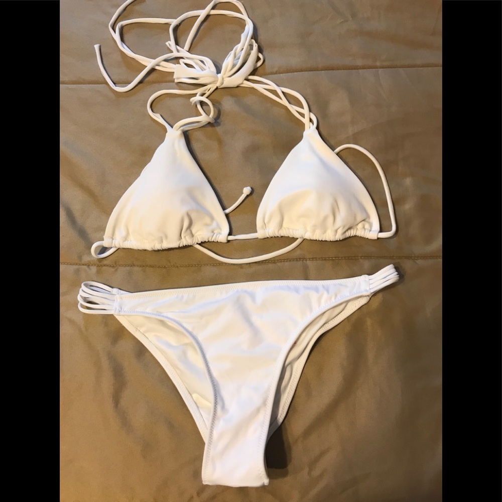 Victoria’s Secret white bikini